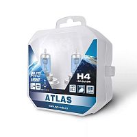 Лампа "AVS" ATLAS H4 (5000k) PB Super White 12V 55W (PLASTIC BOX 2шт)
