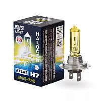 Лампа "AVS" ATLAS H7 ANTI-FOG/желтый 12V 55W (к-т 2шт)