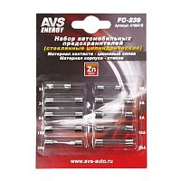 Предохранители AVS FC-239 стеклянные цилиндрические (в блистере)
