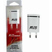 Зарядное устройство USB 220V AVS 1 порт UT-711 (1.2A)