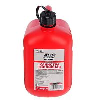 Канистра 5 литров пластиковая AVS (красная) (1/3) TPK-05