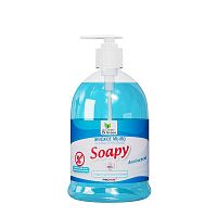 Жидкое мыло "Антибактериальное" Soapy с дозатором AVS 500мл Clean&Green 1/6
