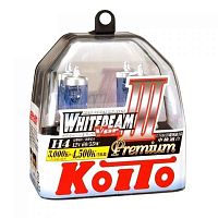 Лампа KOITO H1 (60/55) WHITEBEAM PREMIUM 4500k (2шт) 12V