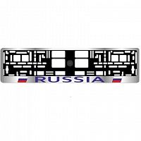 Рамка номера AVS ХРОМ Russia RN-02
