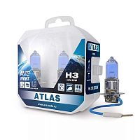 Лампа "AVS" ATLAS H1 (5000k) PB Super White 12V 55W (PLASTIC BOX 2шт)